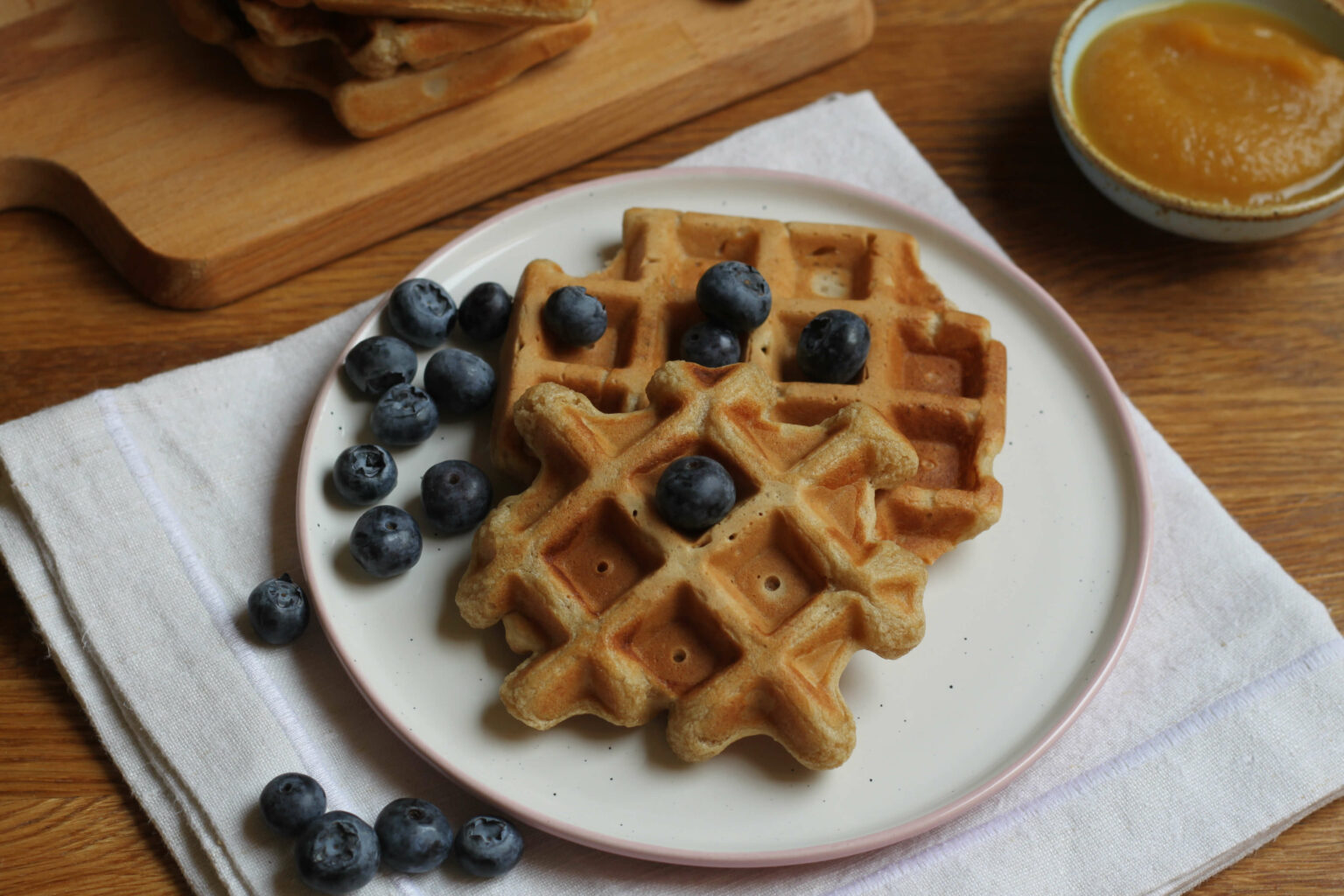 Belgische Bananen Waffeln - zuckerfrei &amp; vegan - Beikost Familienkost