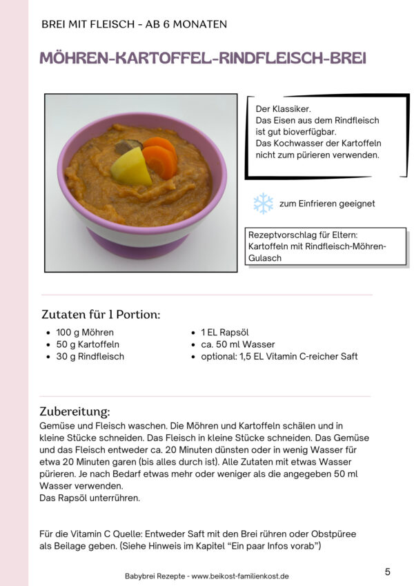 Babybrei Rezepte: Beikost leicht gemacht - Brei Rezepte für dein Baby – Bild 2